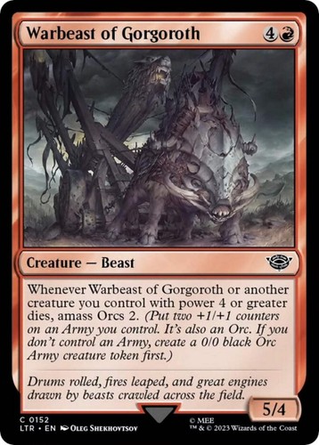 Warbeast gorgoroth ltr - of, [ltr
