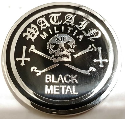 Watain metal pin - pin, black